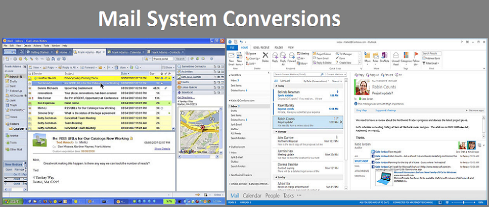 Email System Conversion Management